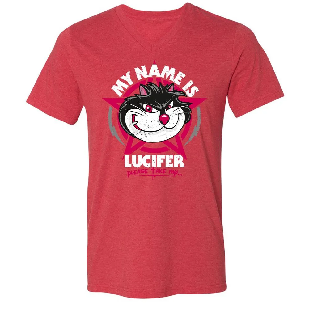Unisex V-Neck T-Shirt - V83DPE7B - Heather Red - 16