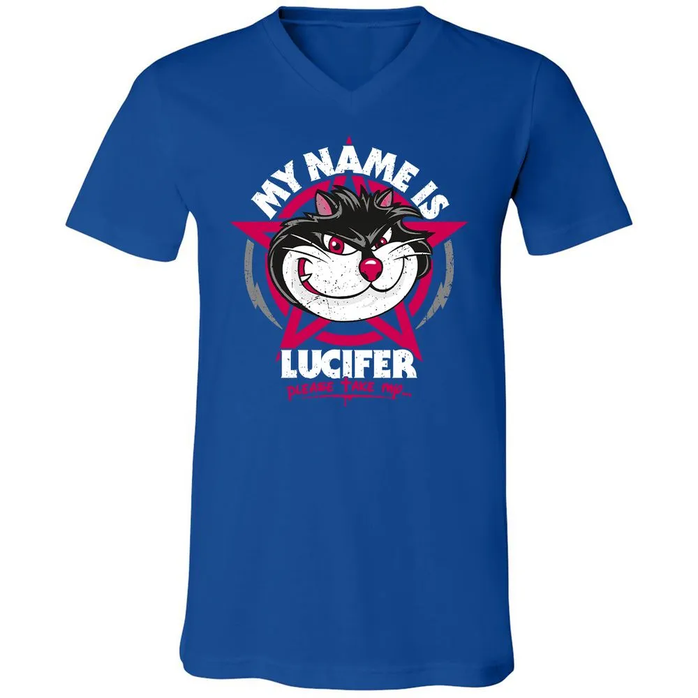 Unisex V-Neck T-Shirt - V83DPE7B - True Royal - 4