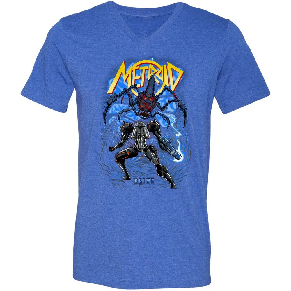 Unisex V-Neck T-Shirt - LP572C5A - Heather True Royal - 14