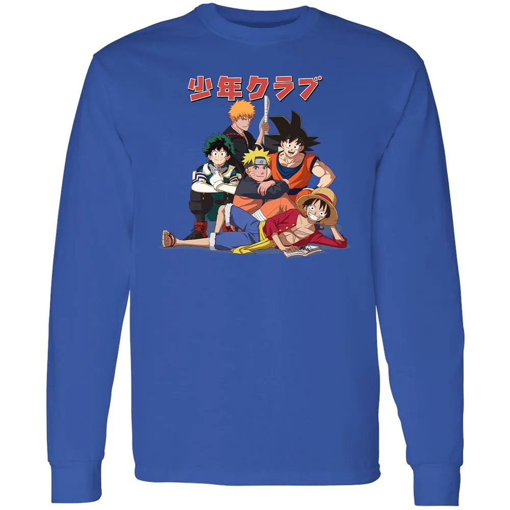 Long Sleeve T-Shirt - 1MHCVJ9D - Royal - 8