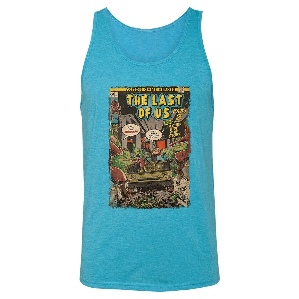 Unisex Jersey Tank - KLGN6QR1 - Aqua Triblend - 3