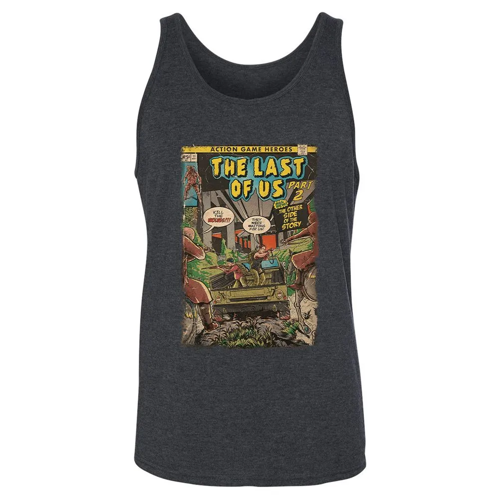 Unisex Jersey Tank - KLGN6QR1 - Dark Grey Heather - 6