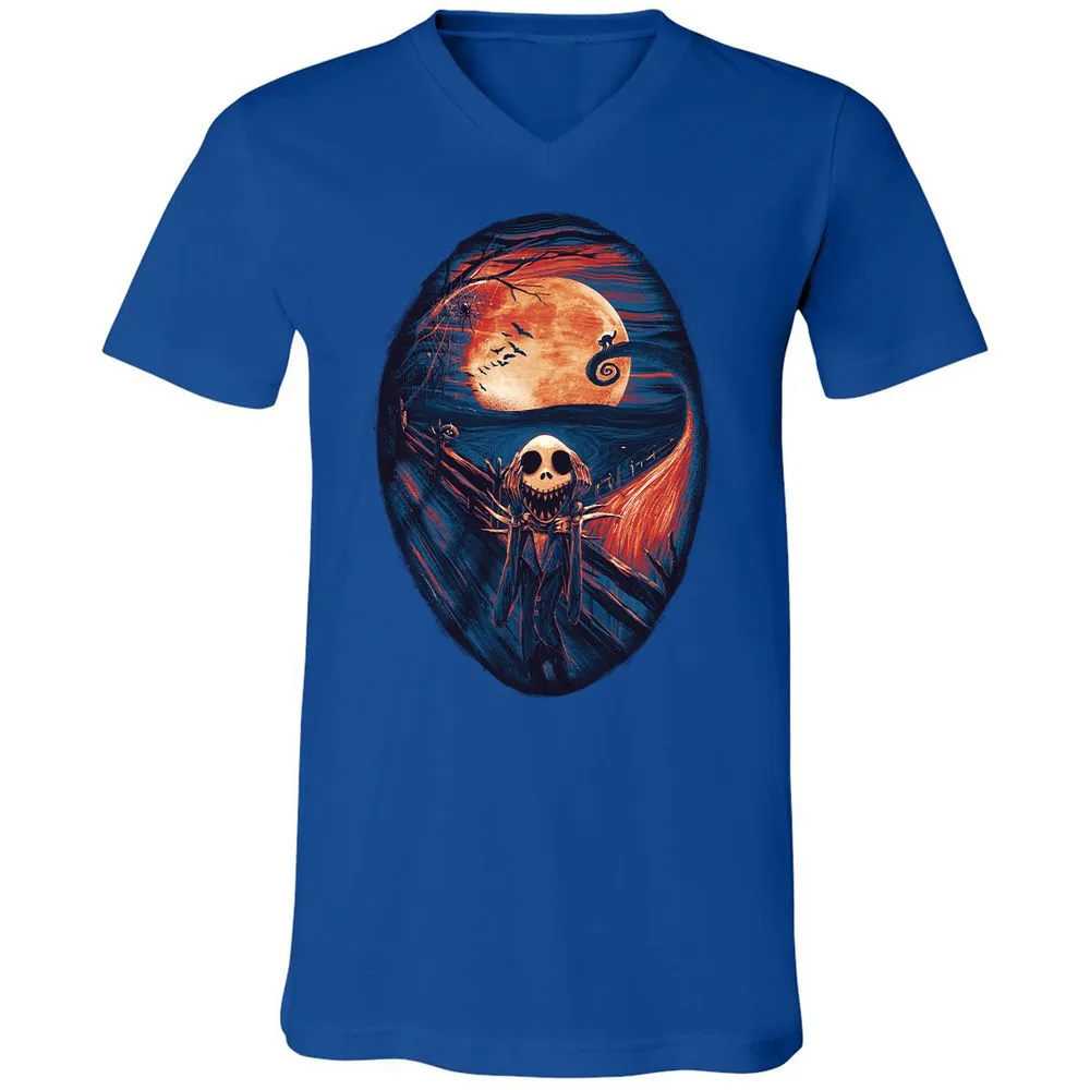 Unisex V-Neck T-Shirt - UTRDV6EQ - True Royal - 4