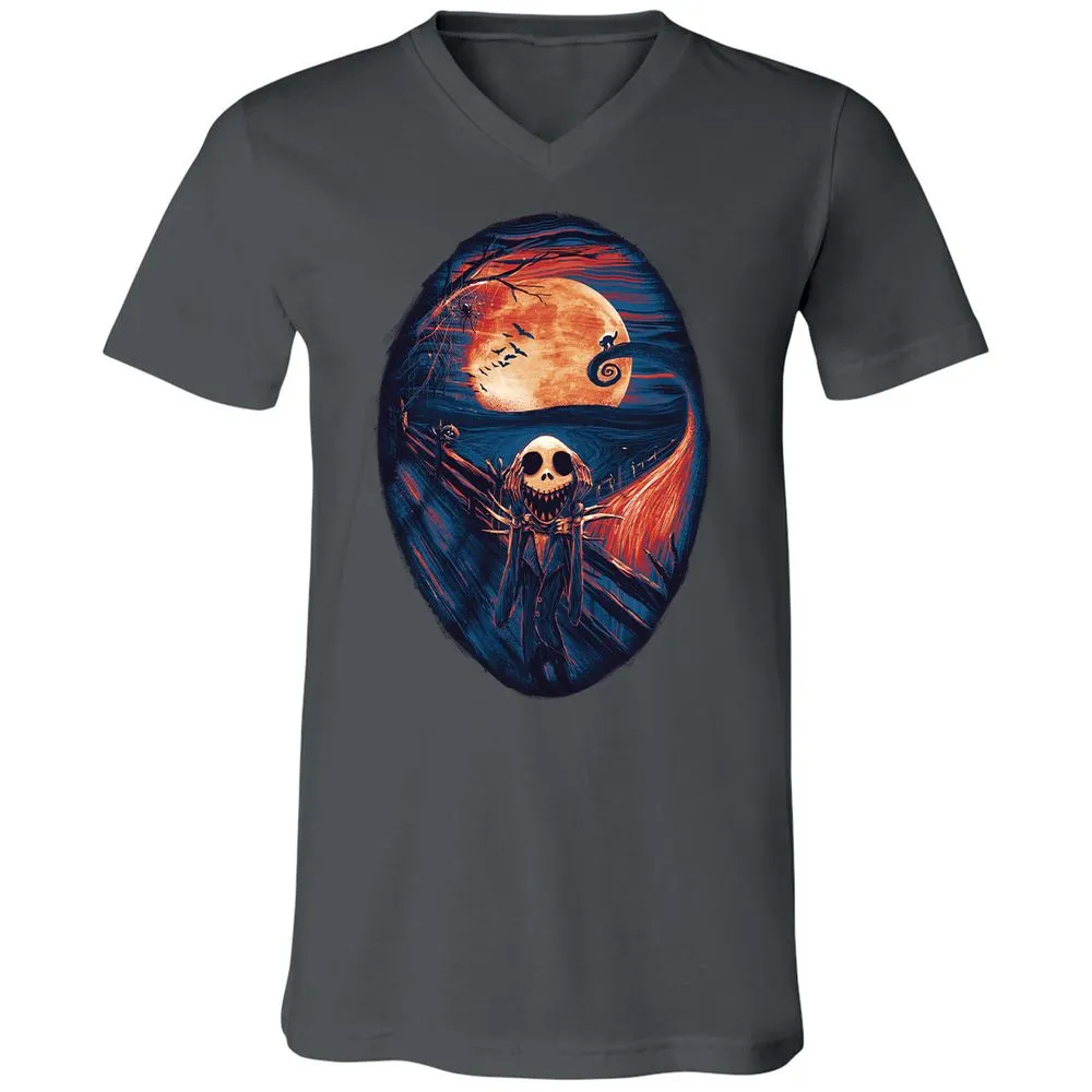 Unisex V-Neck T-Shirt - UTRDV6EQ - Asphalt - 12