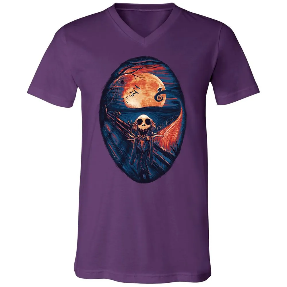 Unisex V-Neck T-Shirt - UTRDV6EQ - Team Purple - 9
