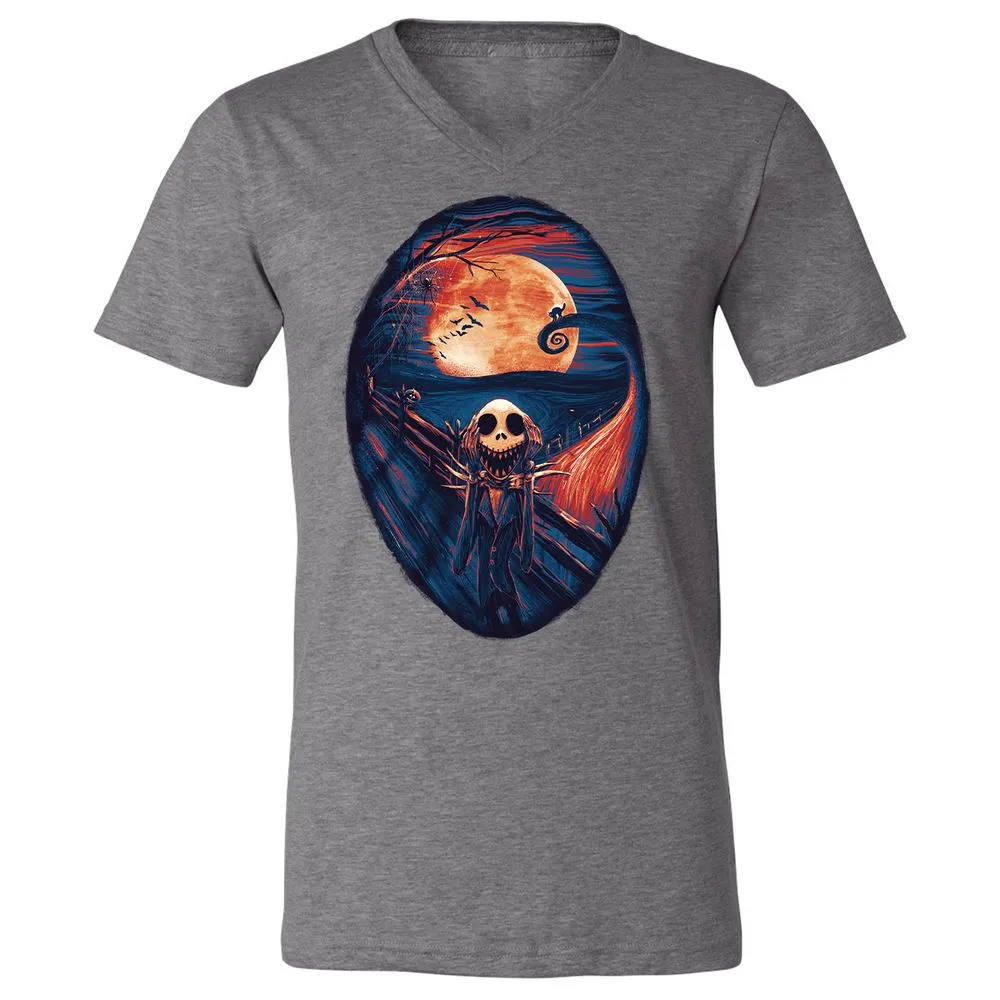 Unisex V-Neck T-Shirt - UTRDV6EQ - Deep Heather - 13