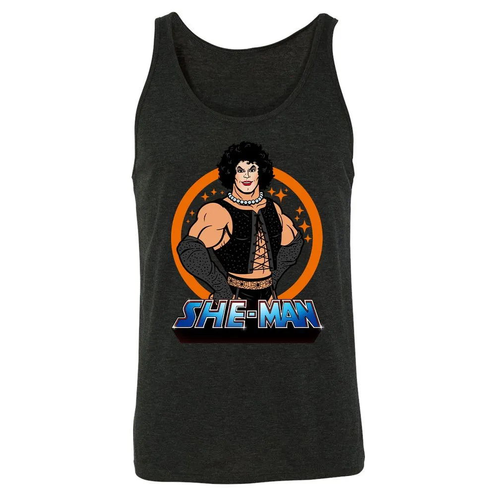 Unisex Jersey Tank - ZD87KSJM - Charcoal Black Triblend - 5