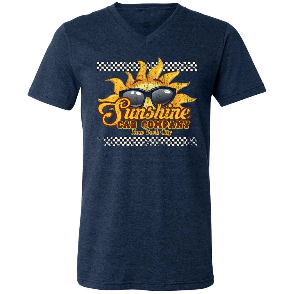 Unisex V-Neck T-Shirt - 1H7GGSHG - Heather Navy - 15