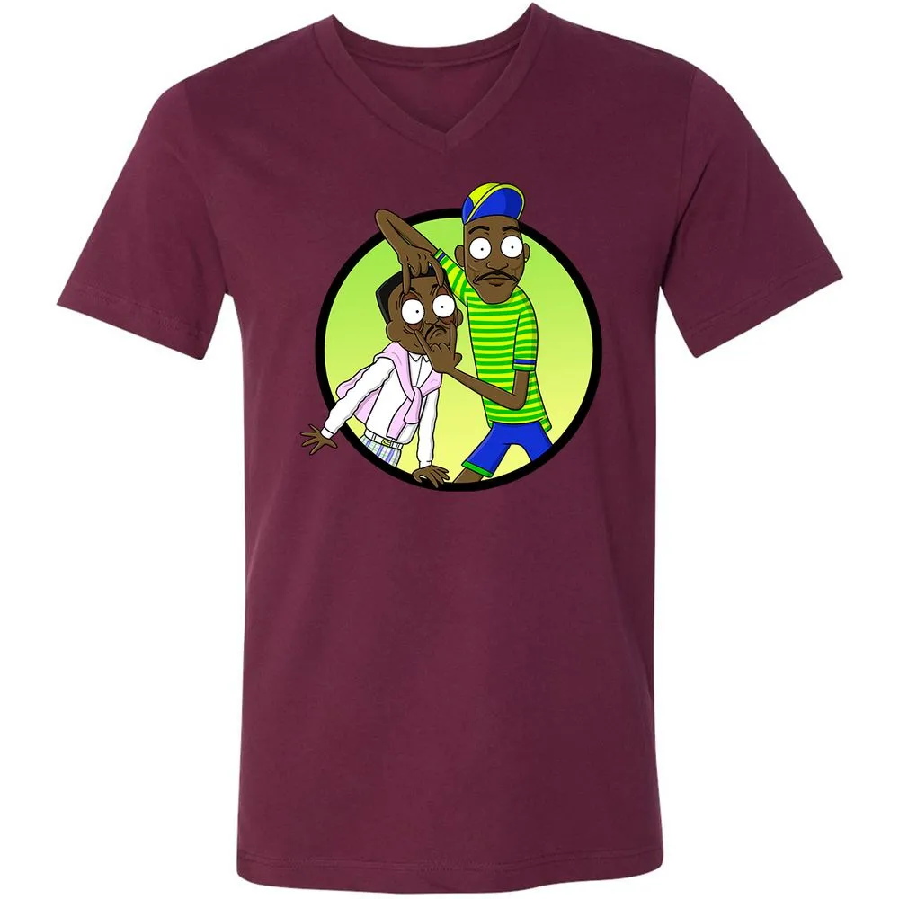 Unisex V-Neck T-Shirt - R871CSAD - Maroon - 6