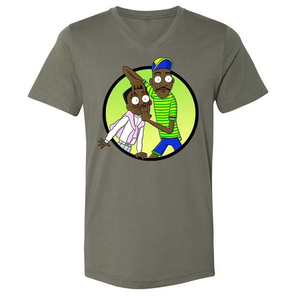 Unisex V-Neck T-Shirt - R871CSAD - Military Green - 10