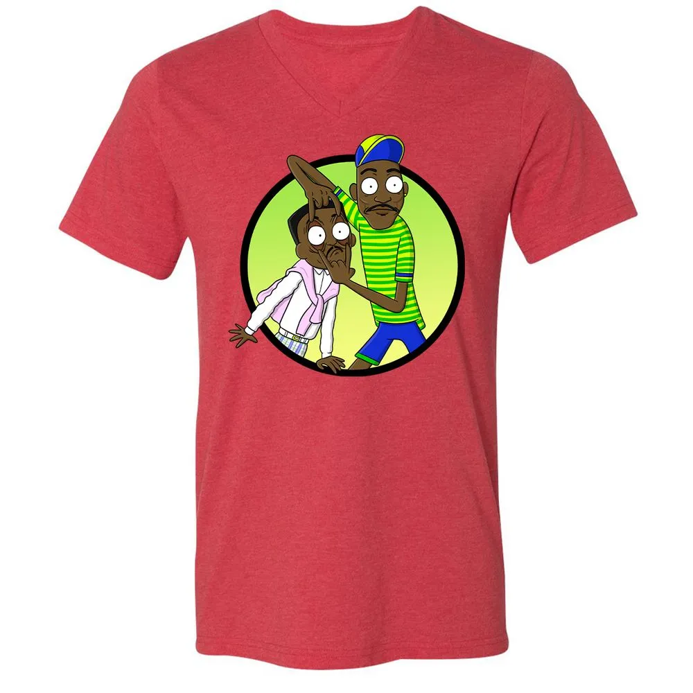 Unisex V-Neck T-Shirt - R871CSAD - Heather Red - 16