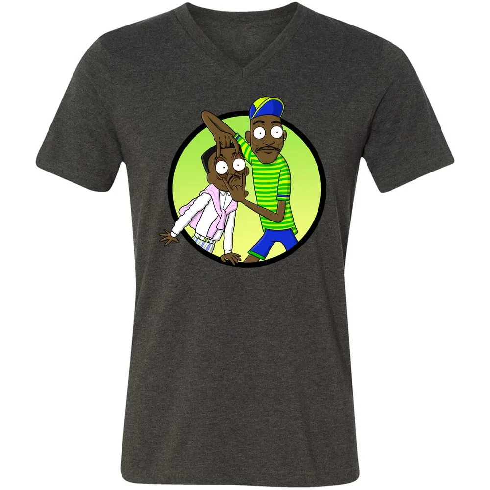 Unisex V-Neck T-Shirt - R871CSAD - Dark Grey Heather - 8
