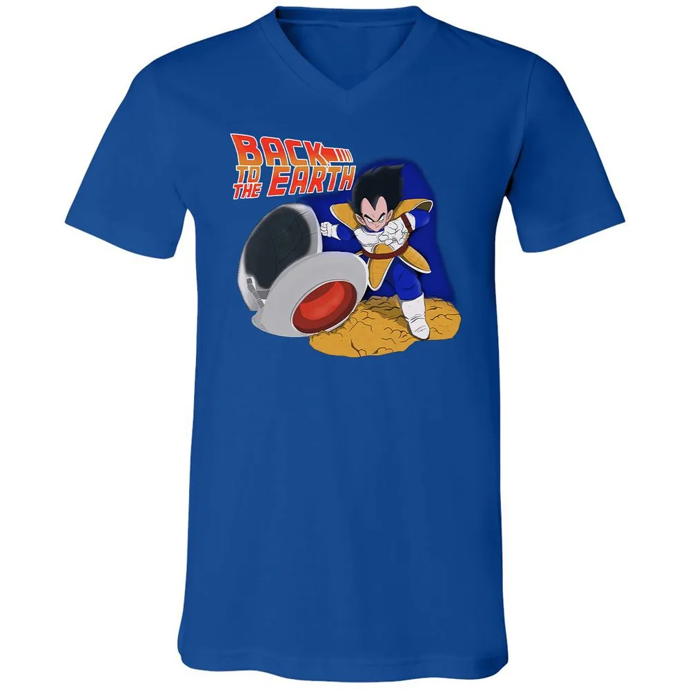 Unisex V-Neck T-Shirt - 289FLMDM - True Royal - 4