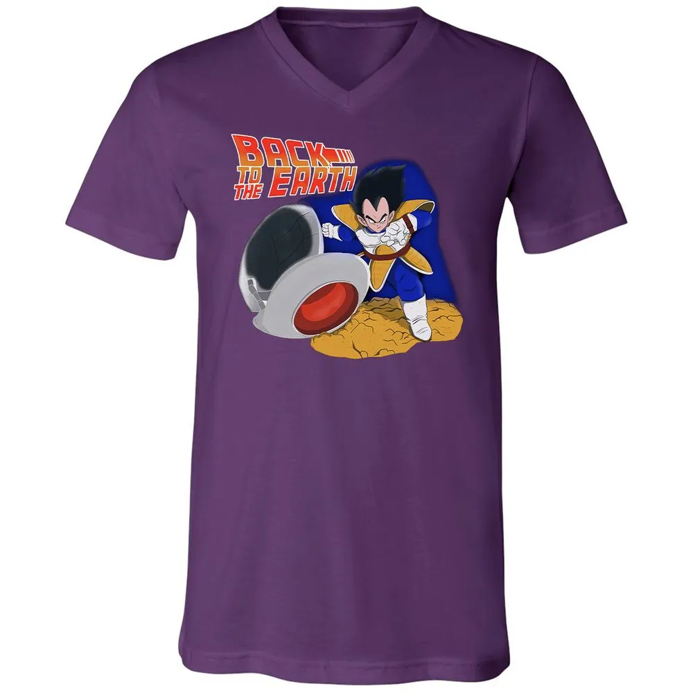 Unisex V-Neck T-Shirt - 289FLMDM - Team Purple - 9