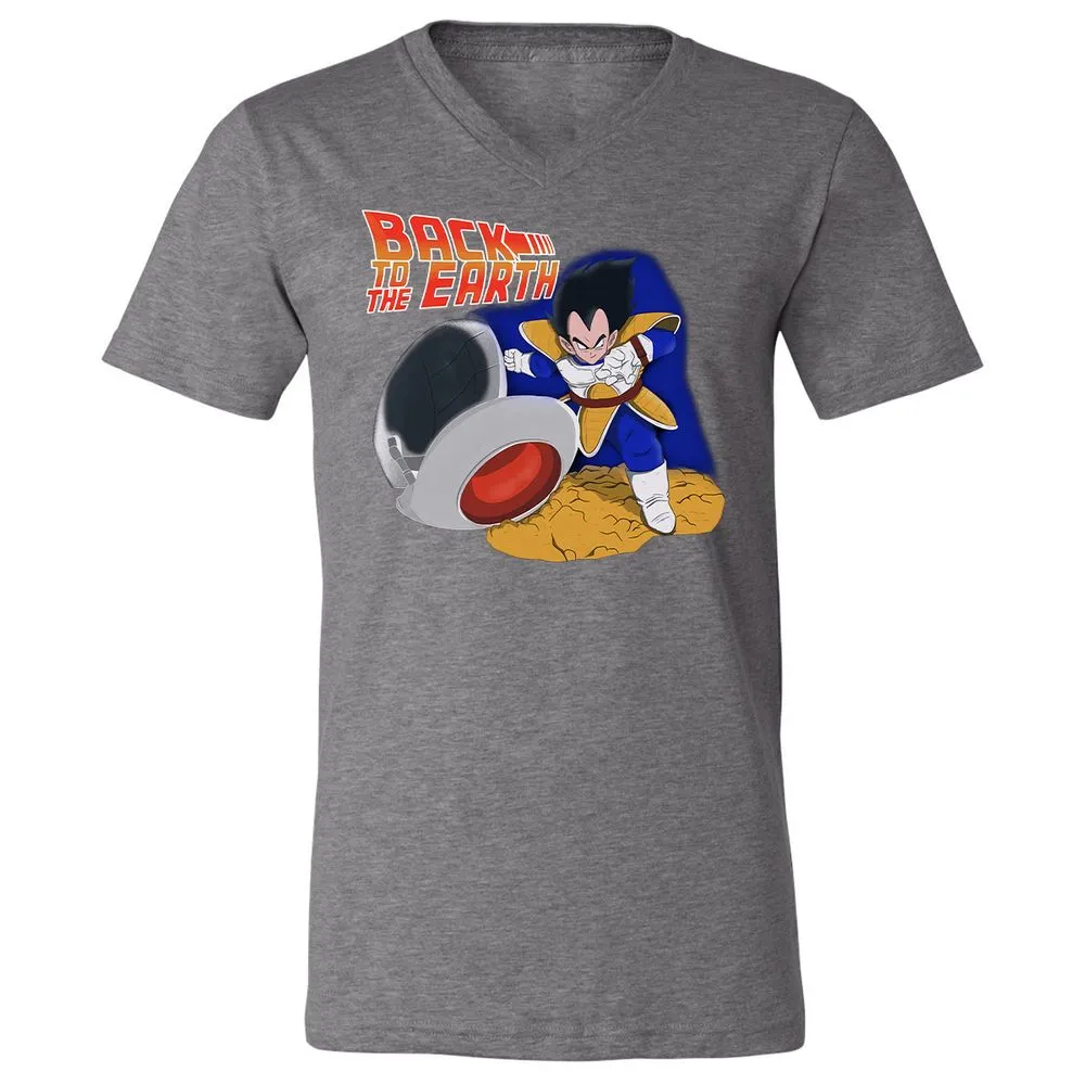 Unisex V-Neck T-Shirt - 289FLMDM - Deep Heather - 13
