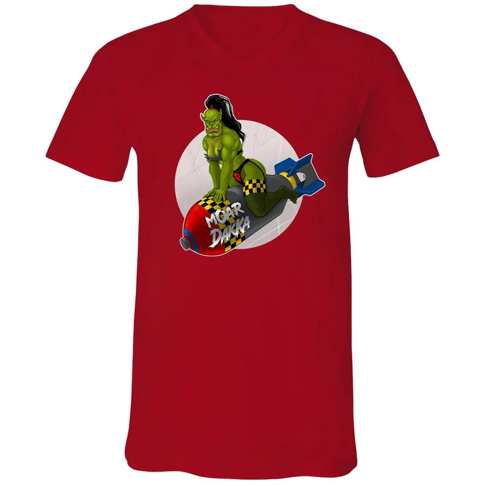 Unisex V-Neck T-Shirt - 6PQUFJDA - Red - 3