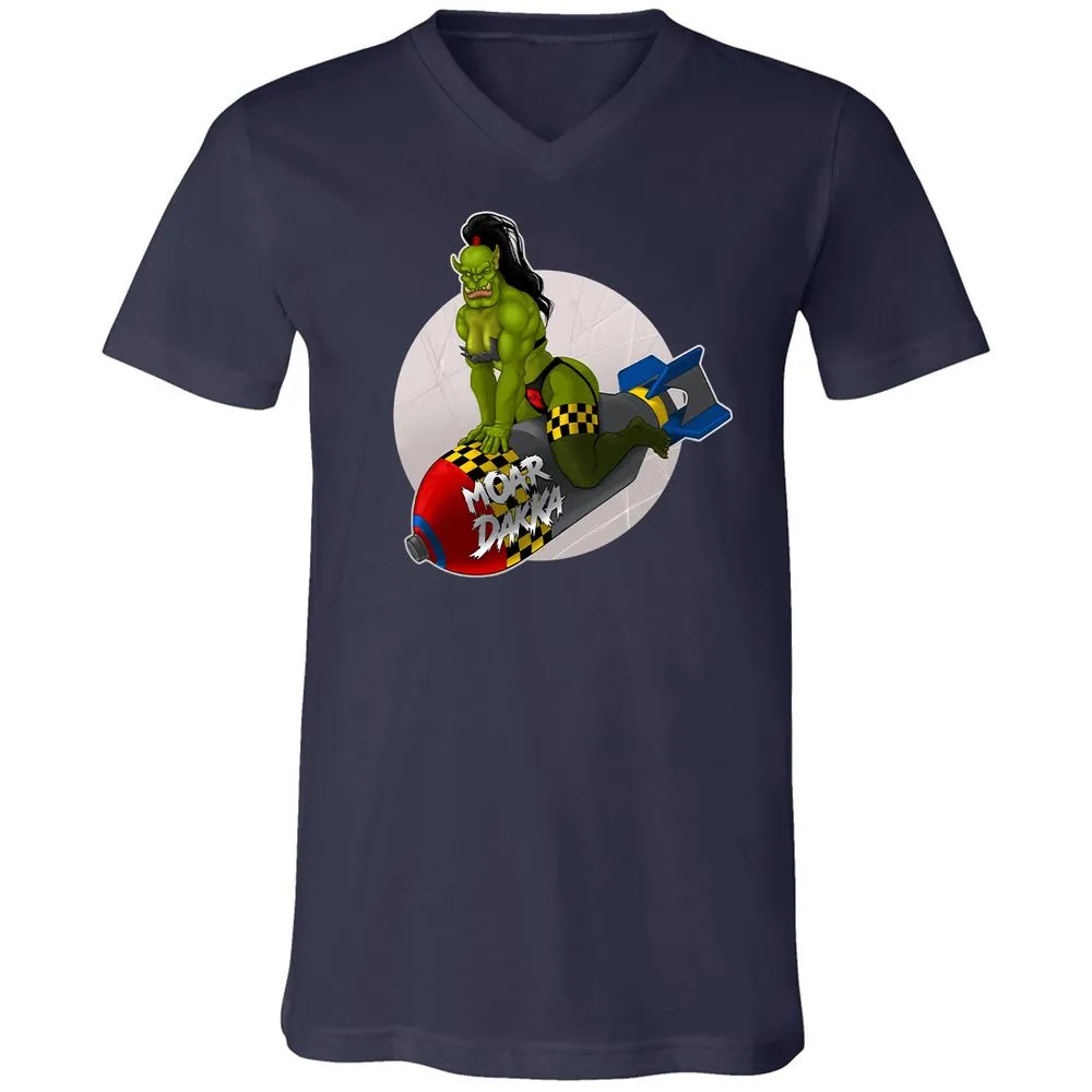 Unisex V-Neck T-Shirt - 6PQUFJDA - Navy - 2