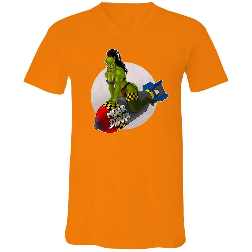 Unisex V-Neck T-Shirt - 6PQUFJDA - Orange - 11