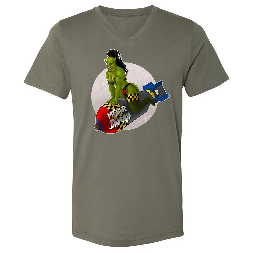 Unisex V-Neck T-Shirt - 6PQUFJDA - Military Green - 10