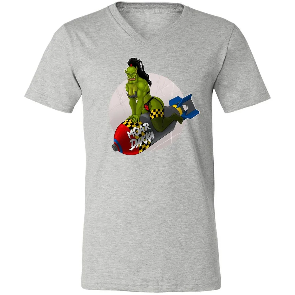 Unisex V-Neck T-Shirt - 6PQUFJDA - Athletic Heather - 7
