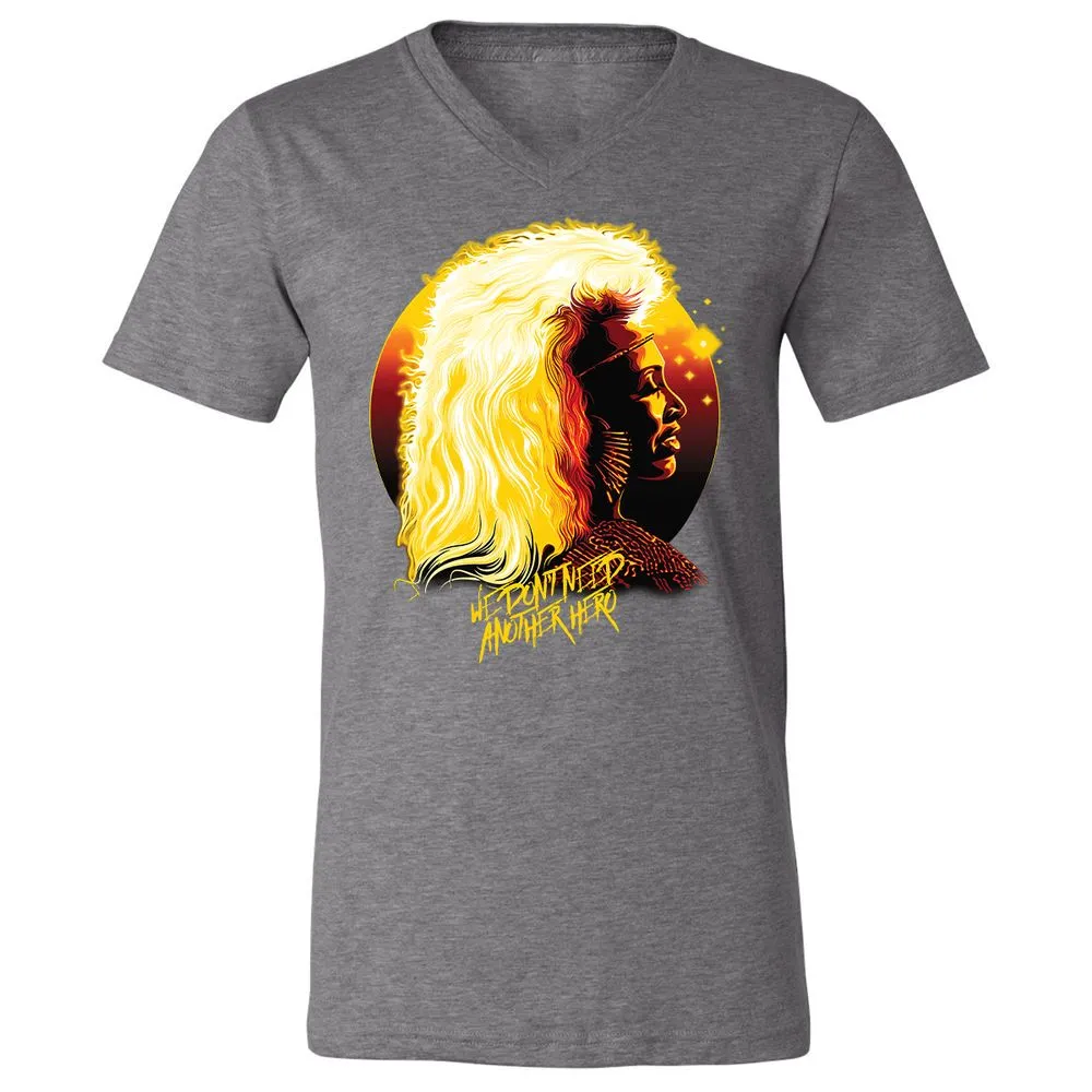 Unisex V-Neck T-Shirt - NJUGH2AF - Deep Heather - 13