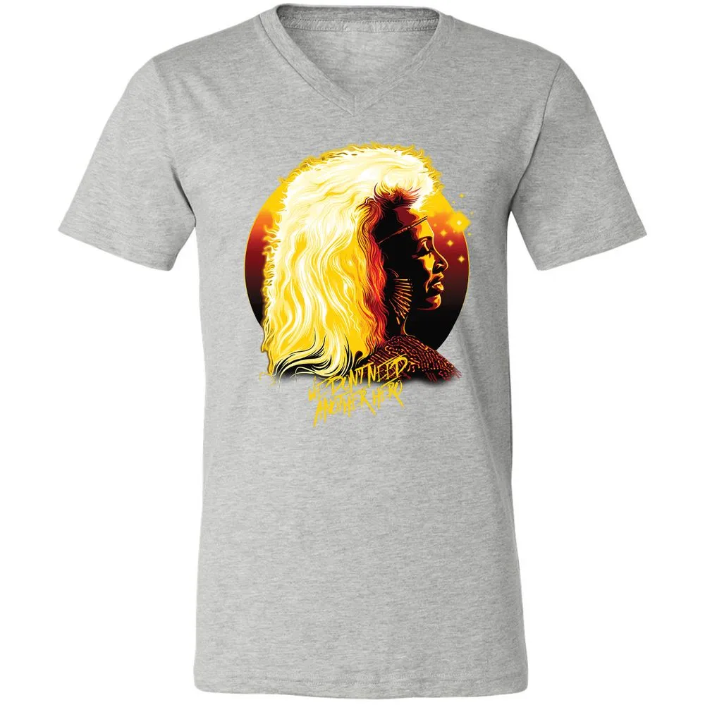 Unisex V-Neck T-Shirt - NJUGH2AF - Athletic Heather - 7
