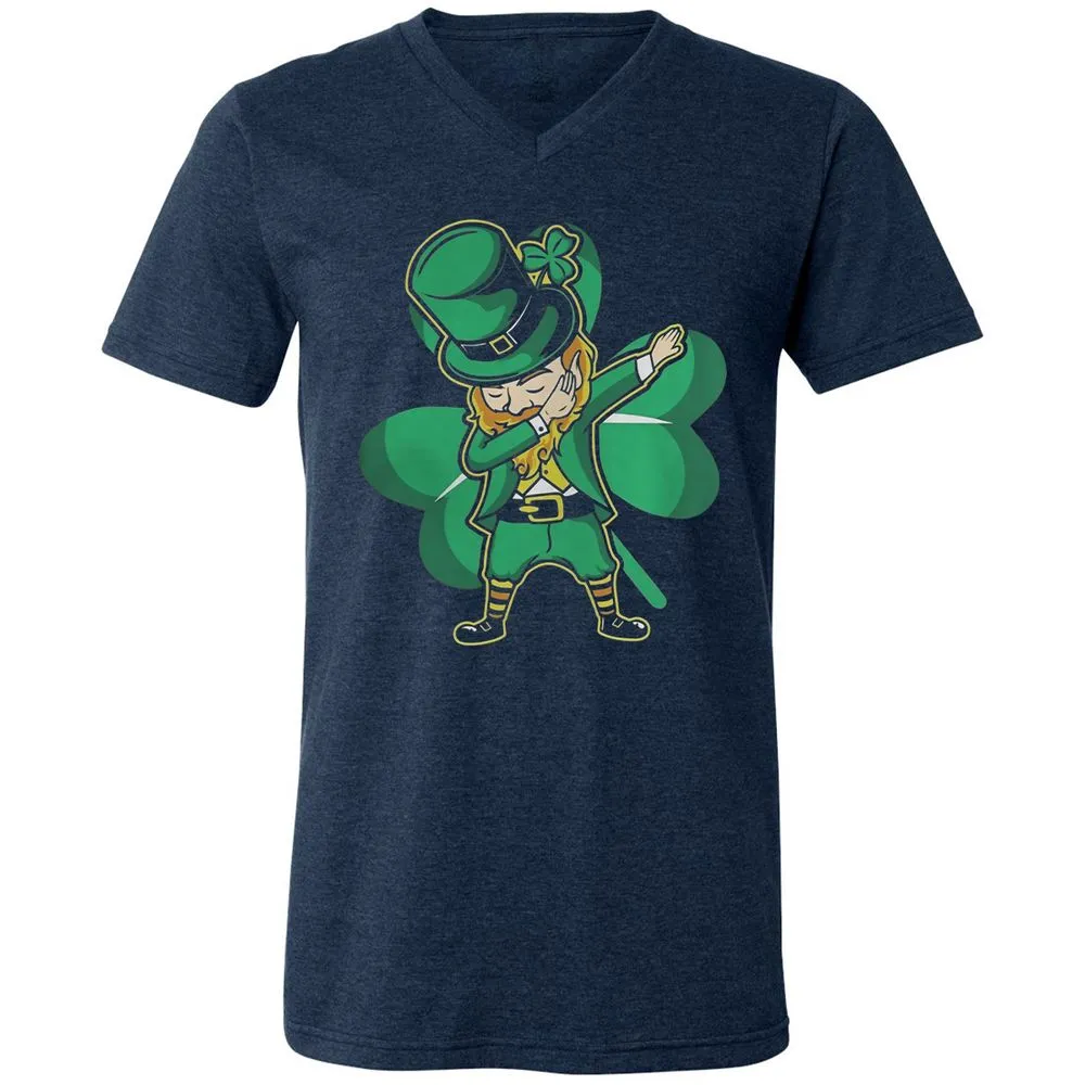 Unisex V-Neck T-Shirt - TC7FTDDD - Heather Navy - 15