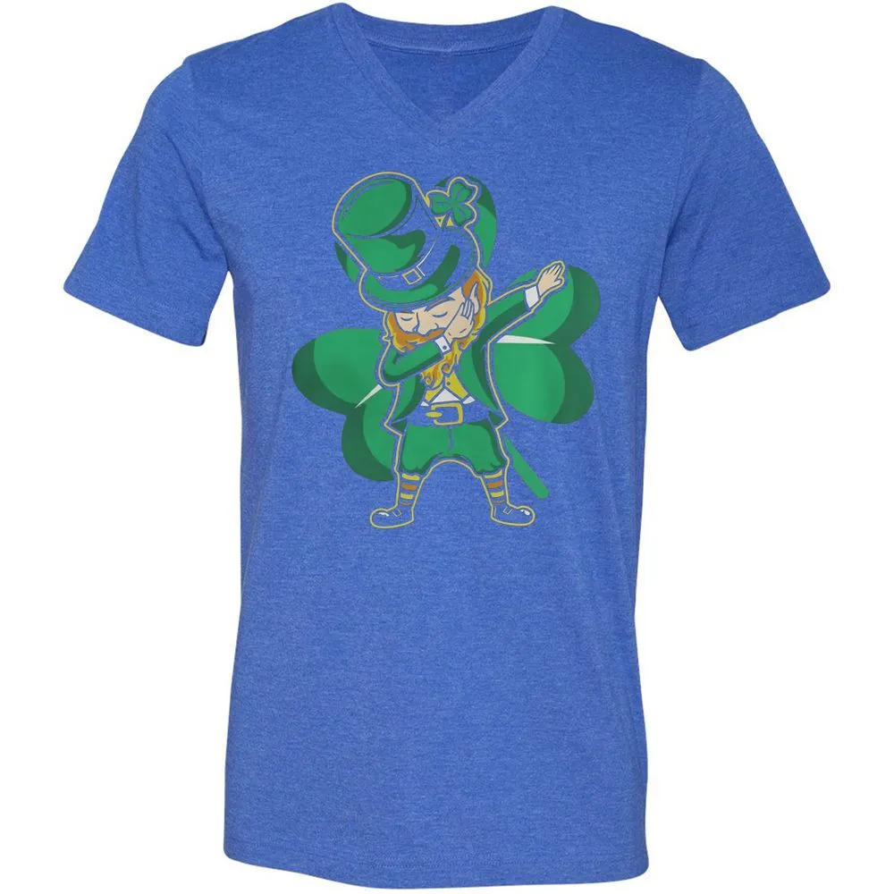 Unisex V-Neck T-Shirt - TC7FTDDD - Heather True Royal - 14