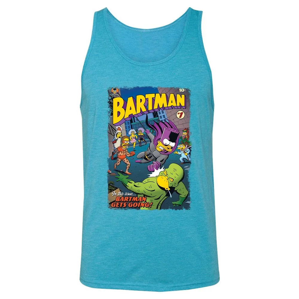 Unisex Jersey Tank - 5AT74CNE - Aqua Triblend - 3
