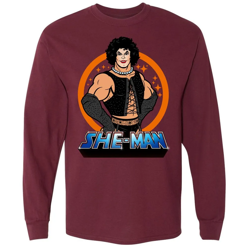 Long Sleeve T-Shirt - W15UHS7N - Maroon - 11