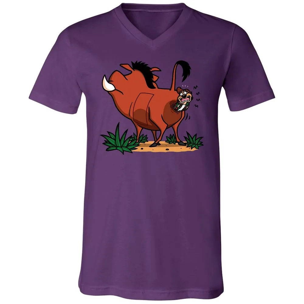 Unisex V-Neck T-Shirt - 1DYQCVG5 - Team Purple - 9