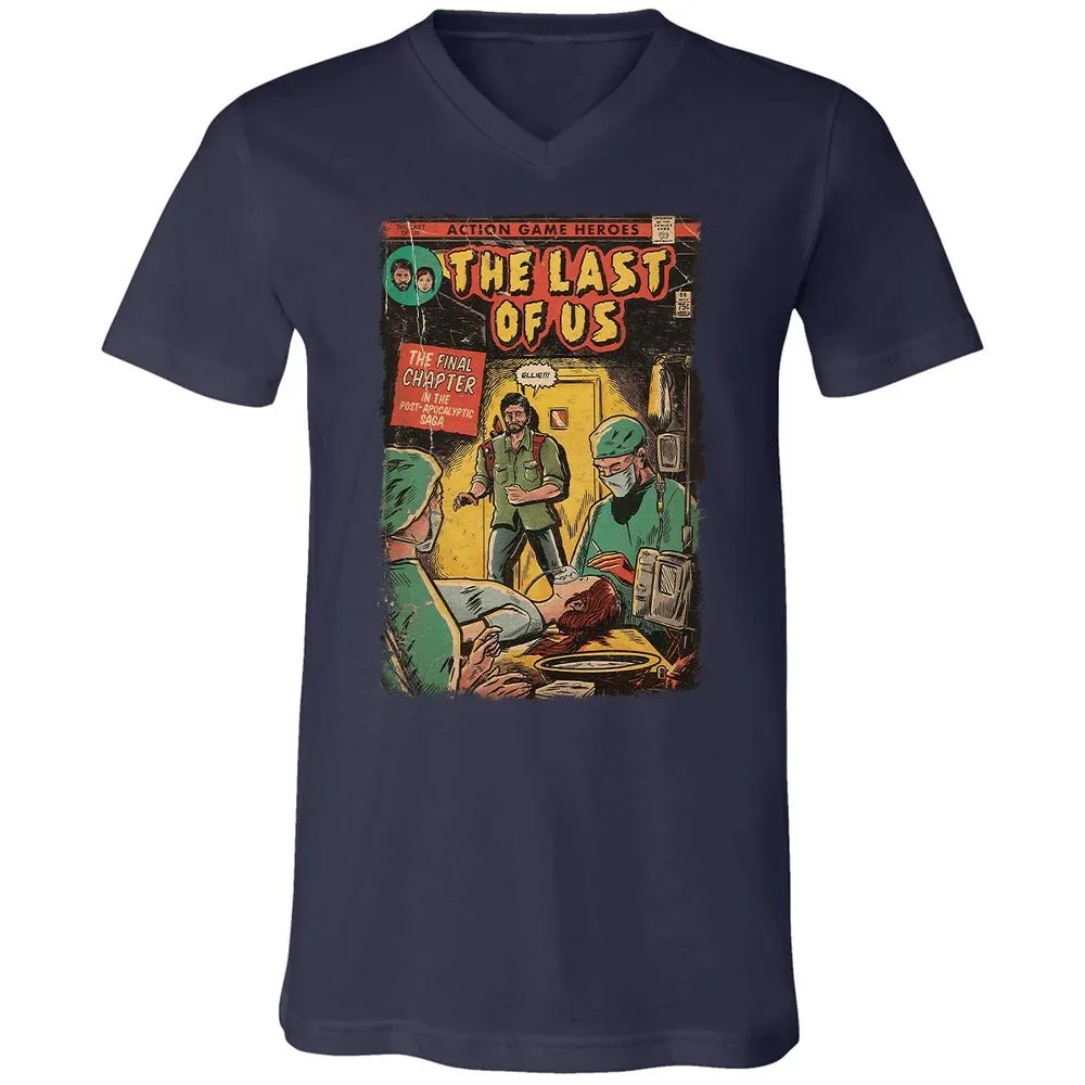 Unisex V-Neck T-Shirt - UMTZW76H - Navy - 2