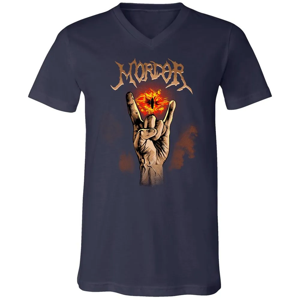 Unisex V-Neck T-Shirt - CK64JZ3K - Navy - 2