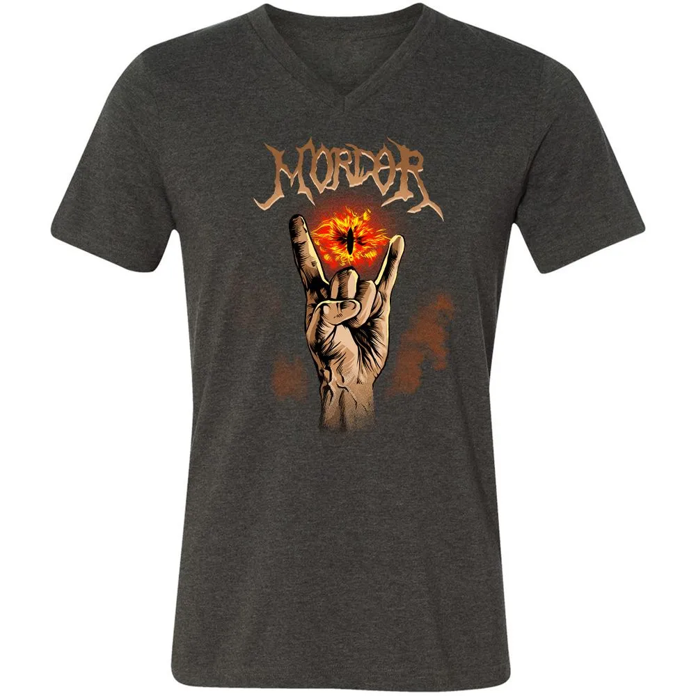 Unisex V-Neck T-Shirt - CK64JZ3K - Dark Grey Heather - 8