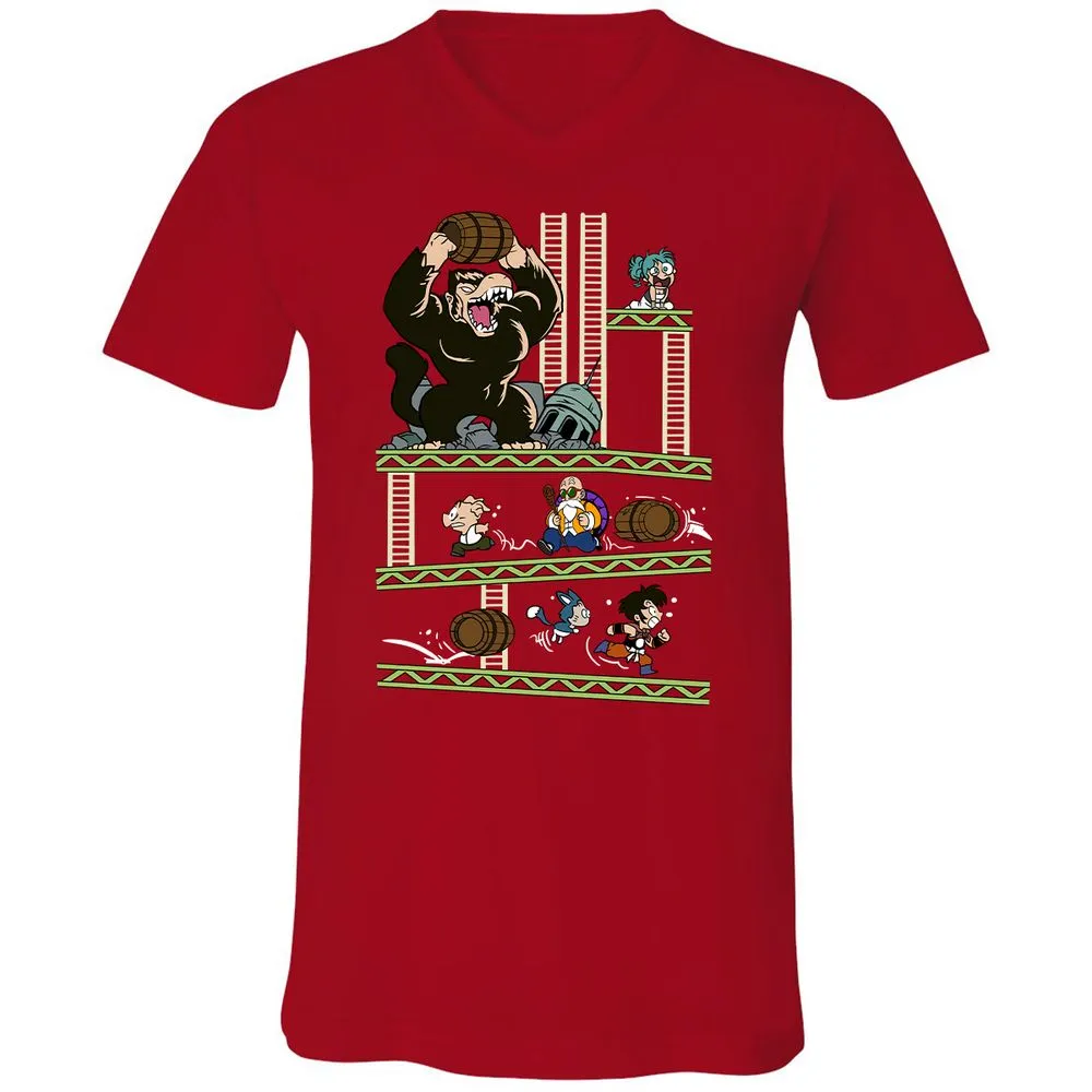 Unisex V-Neck T-Shirt - Z6EZC731 - Red - 3