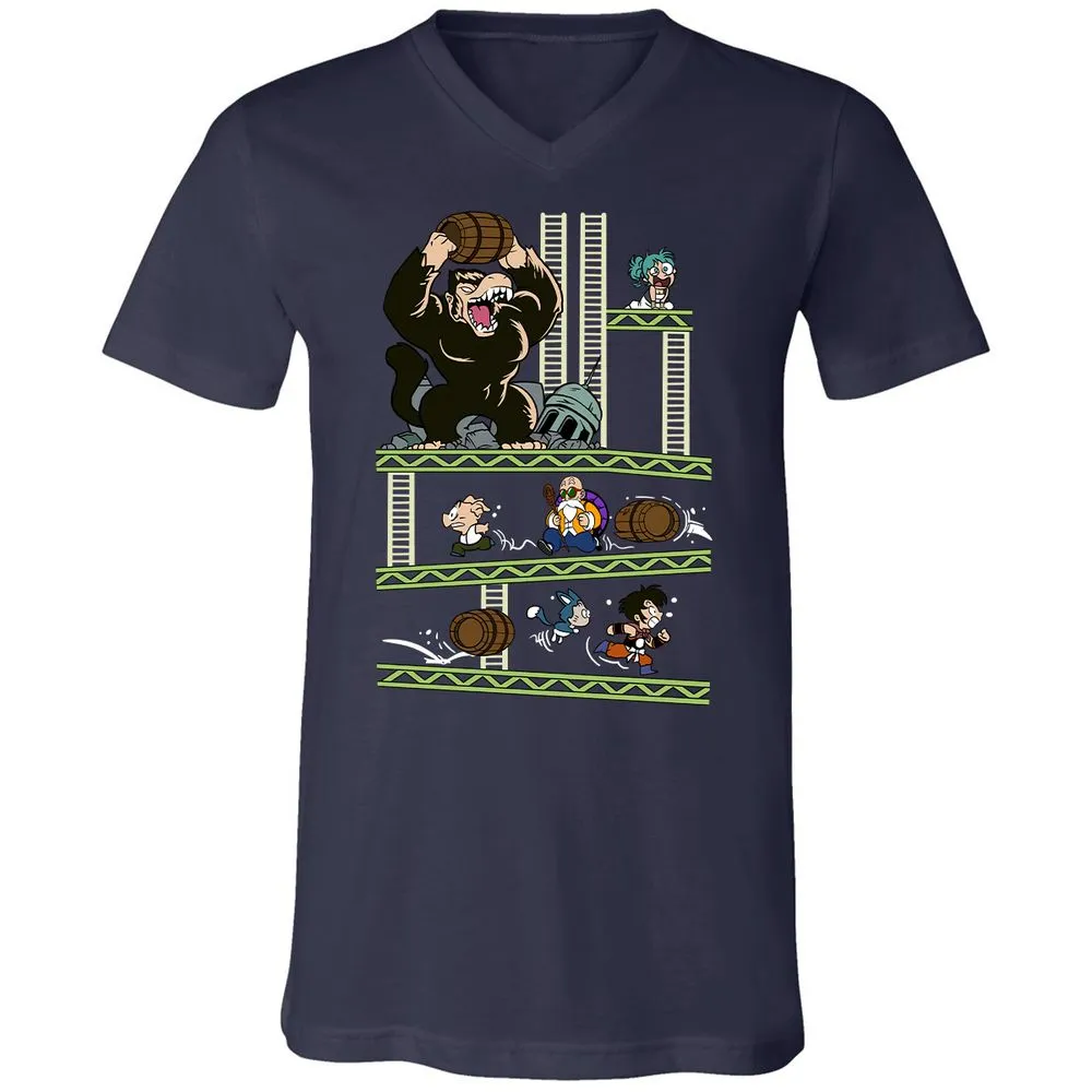 Unisex V-Neck T-Shirt - Z6EZC731 - Navy - 2