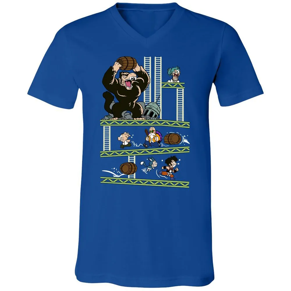 Unisex V-Neck T-Shirt - Z6EZC731 - True Royal - 4