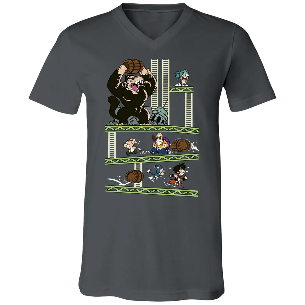 Unisex V-Neck T-Shirt - Z6EZC731 - Asphalt - 12