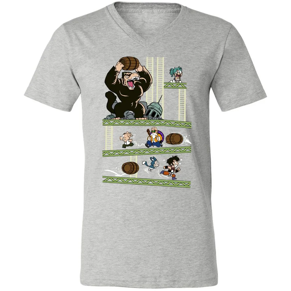 Unisex V-Neck T-Shirt - Z6EZC731 - Athletic Heather - 7