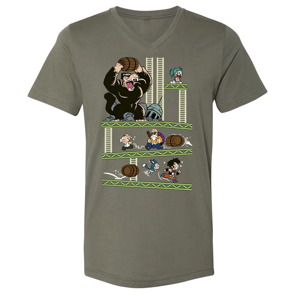 Unisex V-Neck T-Shirt - Z6EZC731 - Military Green - 10