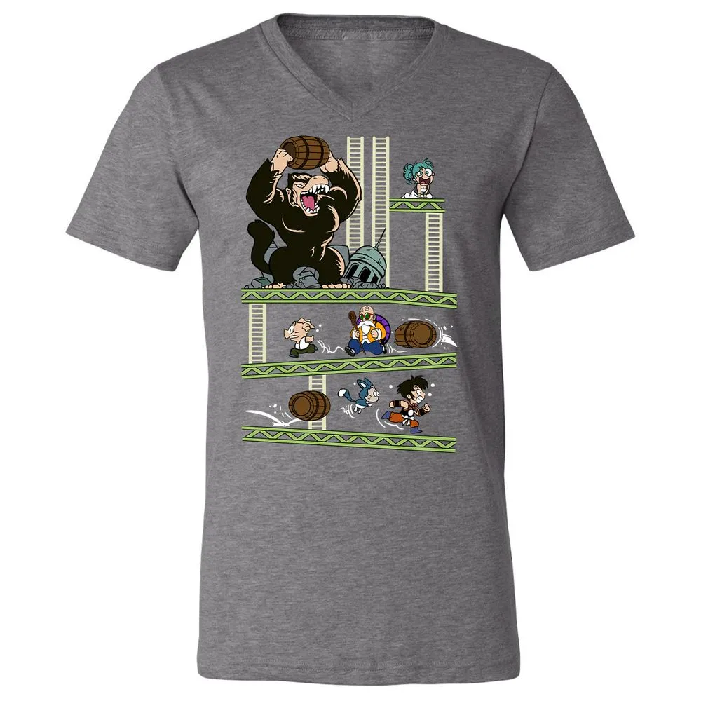 Unisex V-Neck T-Shirt - Z6EZC731 - Deep Heather - 13
