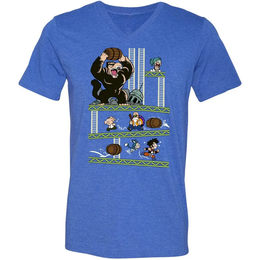 Unisex V-Neck T-Shirt - Z6EZC731 - Heather True Royal - 14