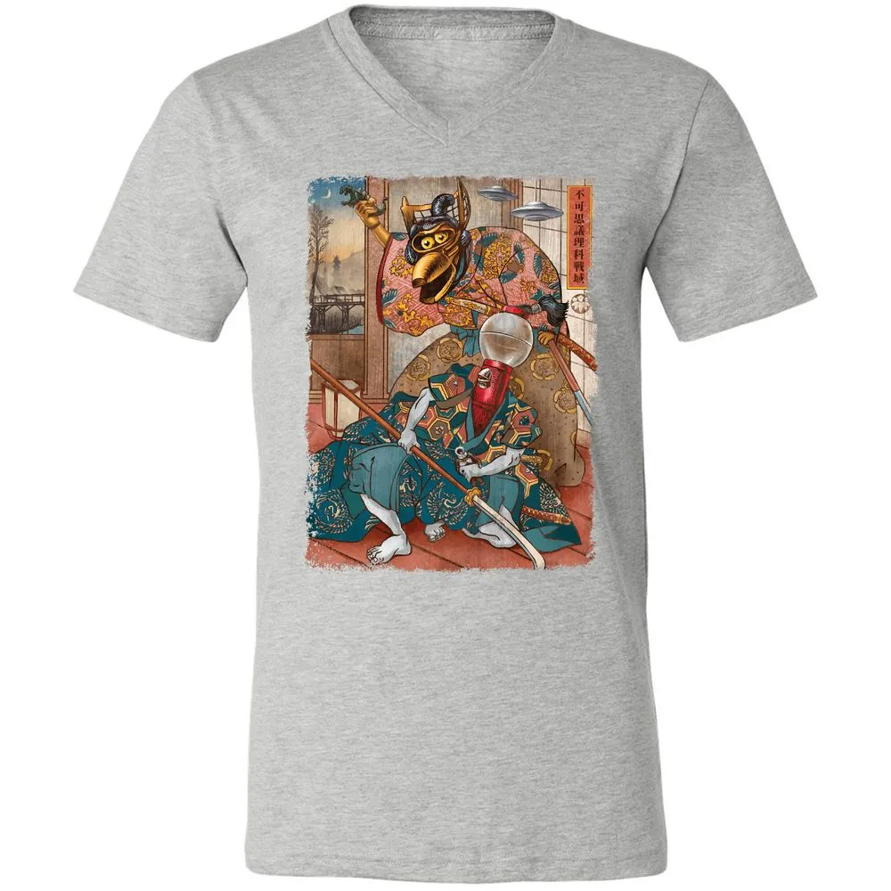 Unisex V-Neck T-Shirt - W9TTMX4X - Athletic Heather - 7