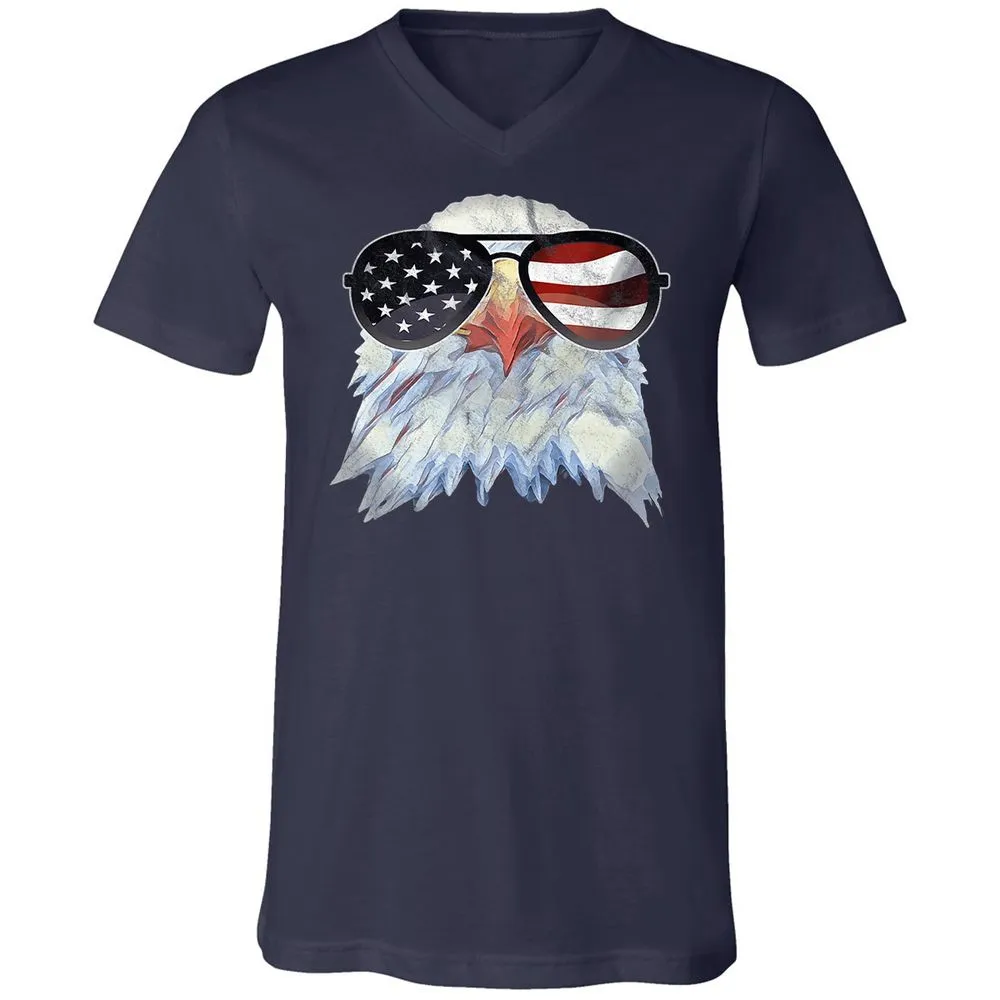 Unisex V-Neck T-Shirt - 2RLNRDUQ - Navy - 2