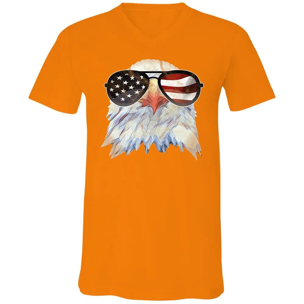 Unisex V-Neck T-Shirt - 2RLNRDUQ - Orange - 11