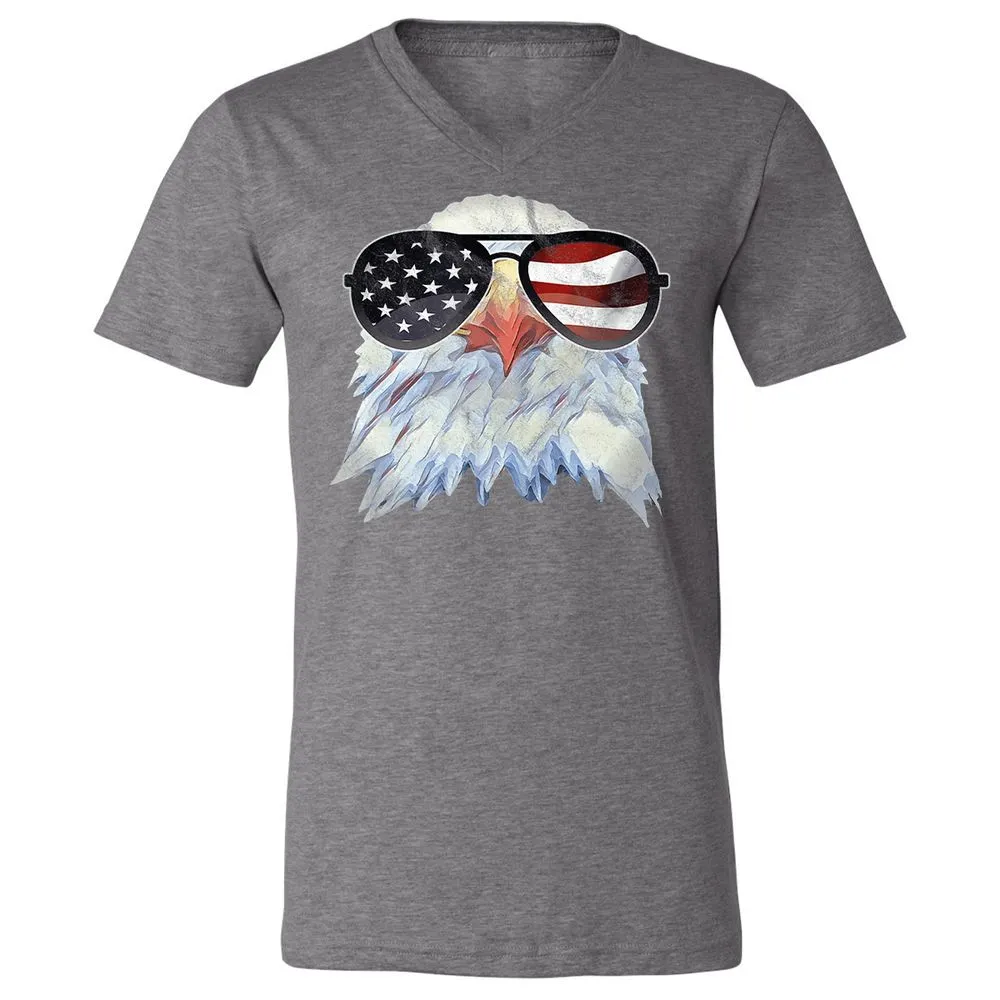 Unisex V-Neck T-Shirt - 2RLNRDUQ - Deep Heather - 13
