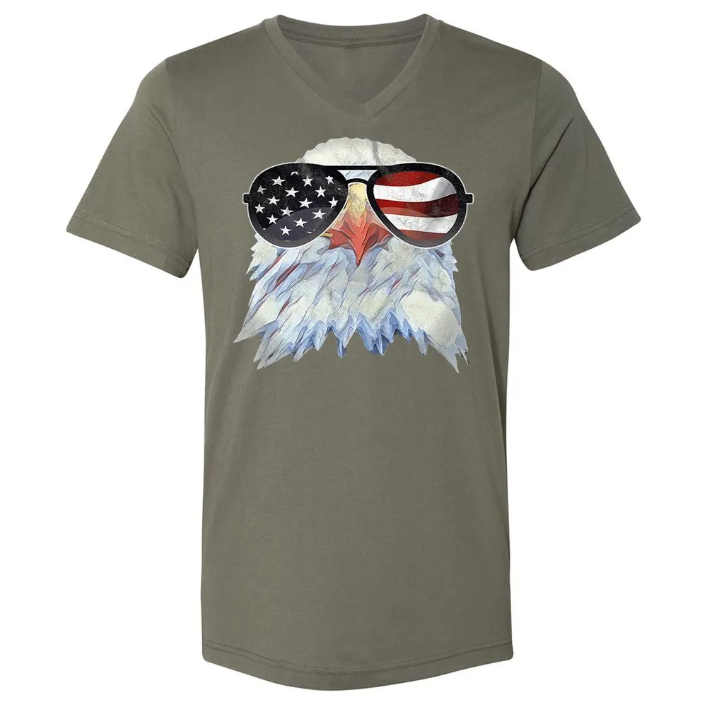 Unisex V-Neck T-Shirt - 2RLNRDUQ - Military Green - 10