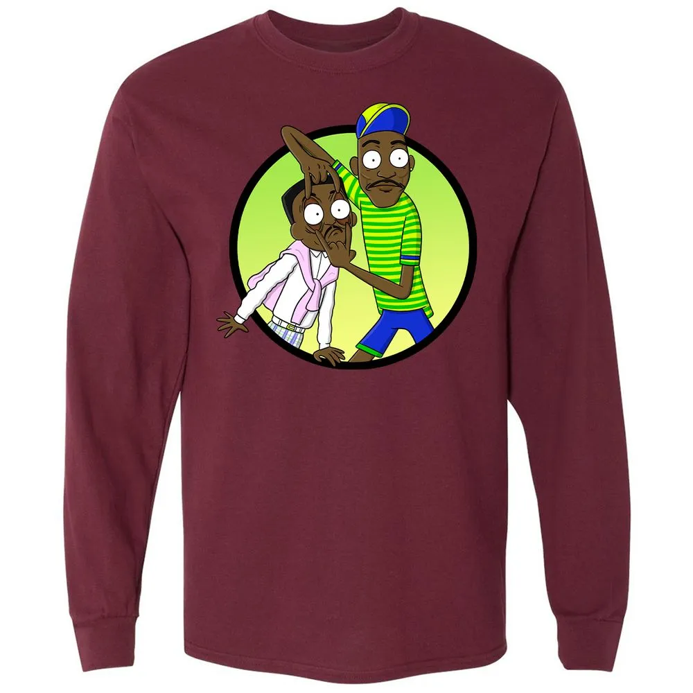 Long Sleeve T-Shirt - AG4RTZLU - Maroon - 11