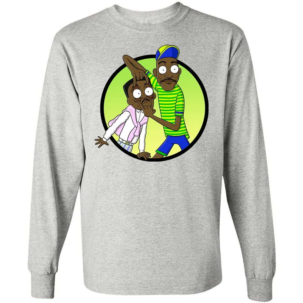 Long Sleeve T-Shirt - AG4RTZLU - Ash - 7