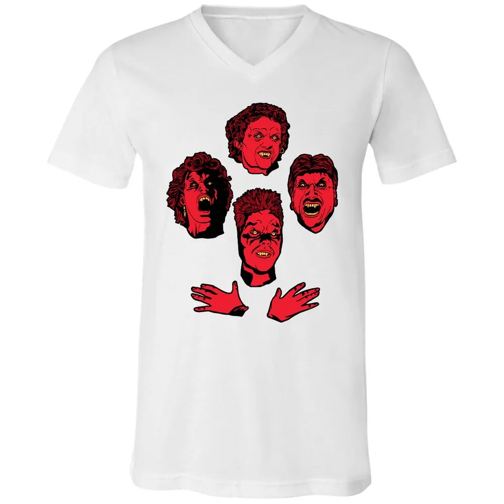 Unisex V-Neck T-Shirt - C6NSK37M - White - 5